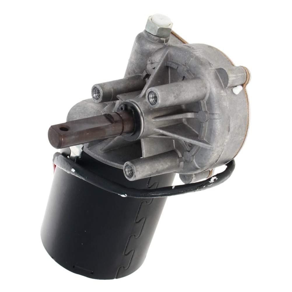 Fielect DC 12V 40RPM Reversible Worm Geared Motor High Torque Electric Gear Motor Turbine Worm Gear Box Reduction Motor, Right Shaft GW7085