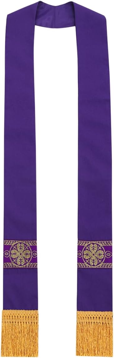 Catholic Priest Chasuble Church Mass Vestment Robe with Stole