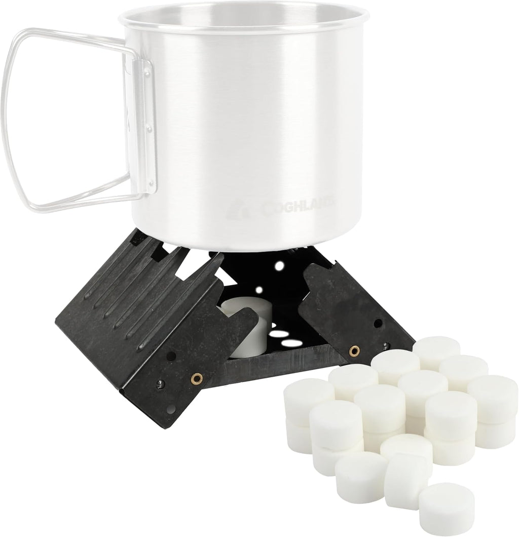 Emergency Stove Outdoor Portable Compact Design 24-Fuel Tablets 2-Pack