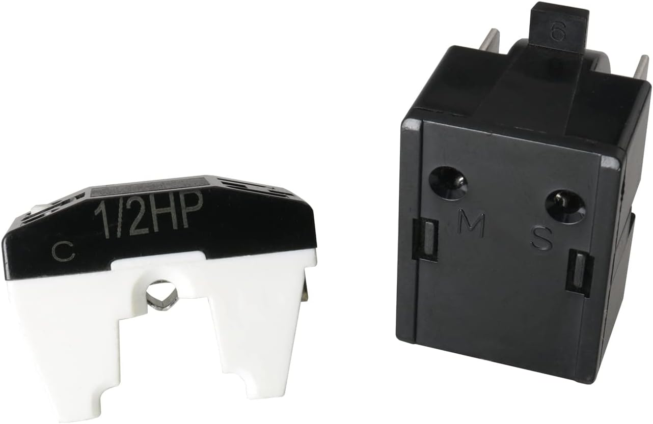 Refrigerator Compressor Relay and Overload Kit JJHXSM Refrigerator Starters QP2-4R7 4.7 Ohm 3 Pin Refrigerator PTC