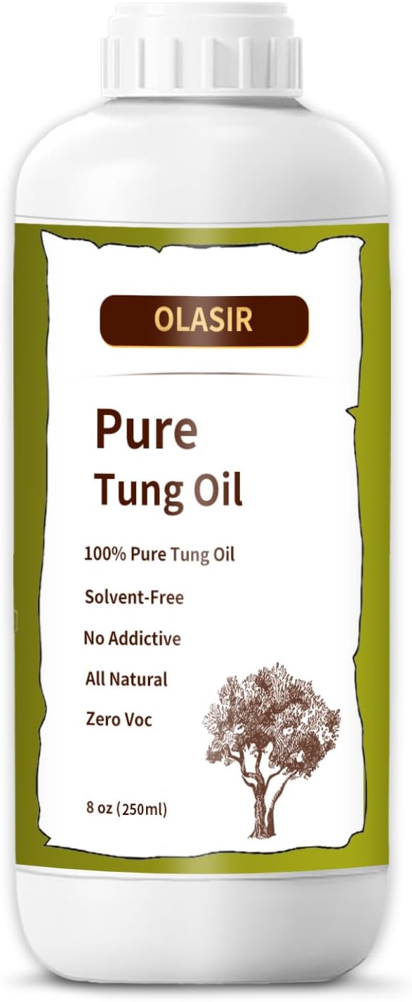 8 oz 100% Natural Pure Tung Oil for Wood Finishing