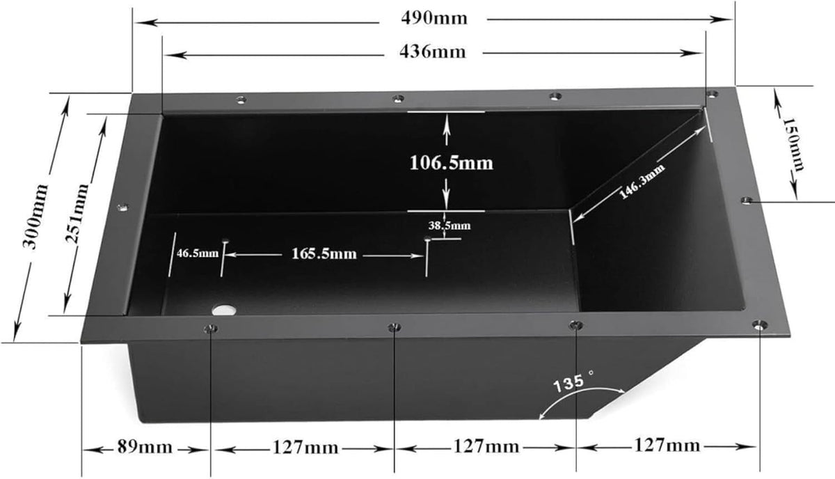 Universal Recessed Trolling Motor Foot Pedal Pan for Minn Kota 100RTMP