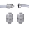 (2 Pcs) NPT 1 Double Conduit Liquid-Tight Connector Straight