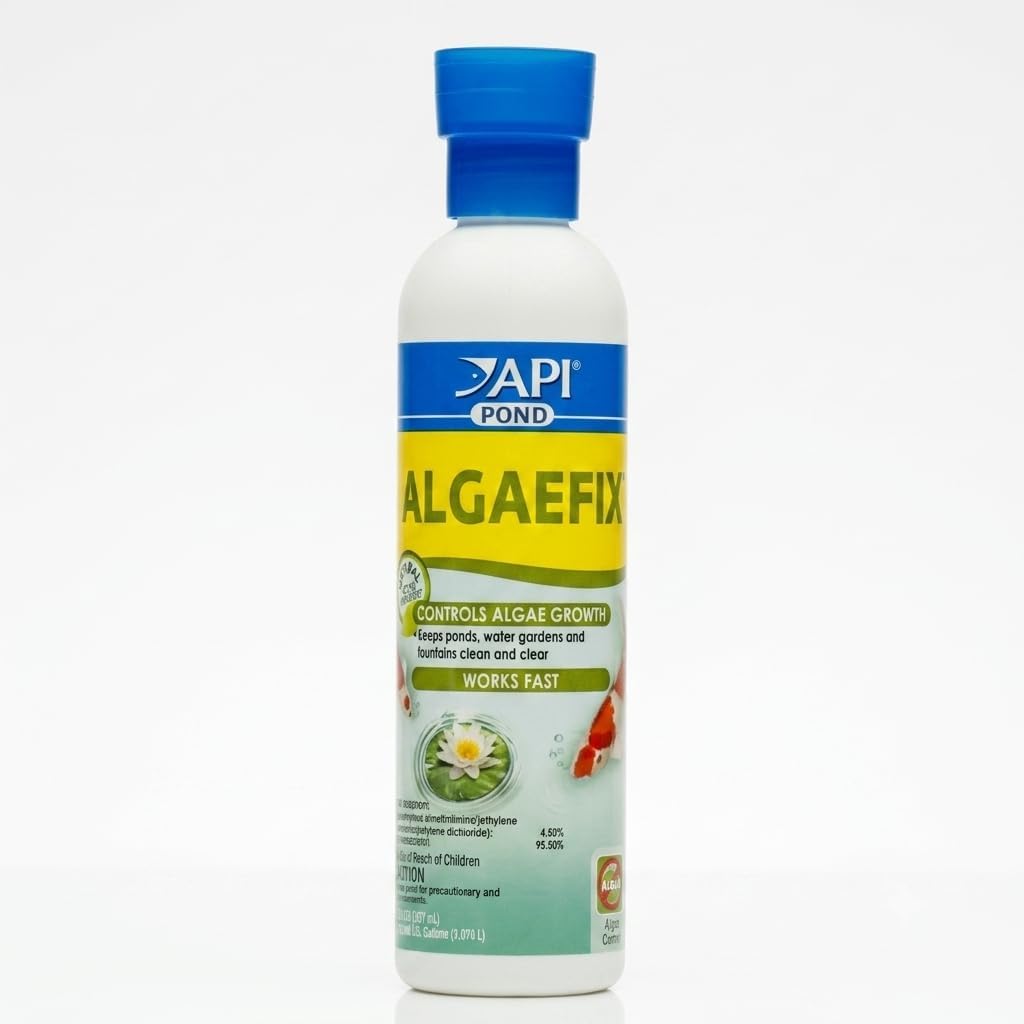 POND ALGAEFIX (16 fl oz) Pond Algae Control - Copper Free - Clean, Clear Water - Up to 4800 Gallons - Safe for Fish &