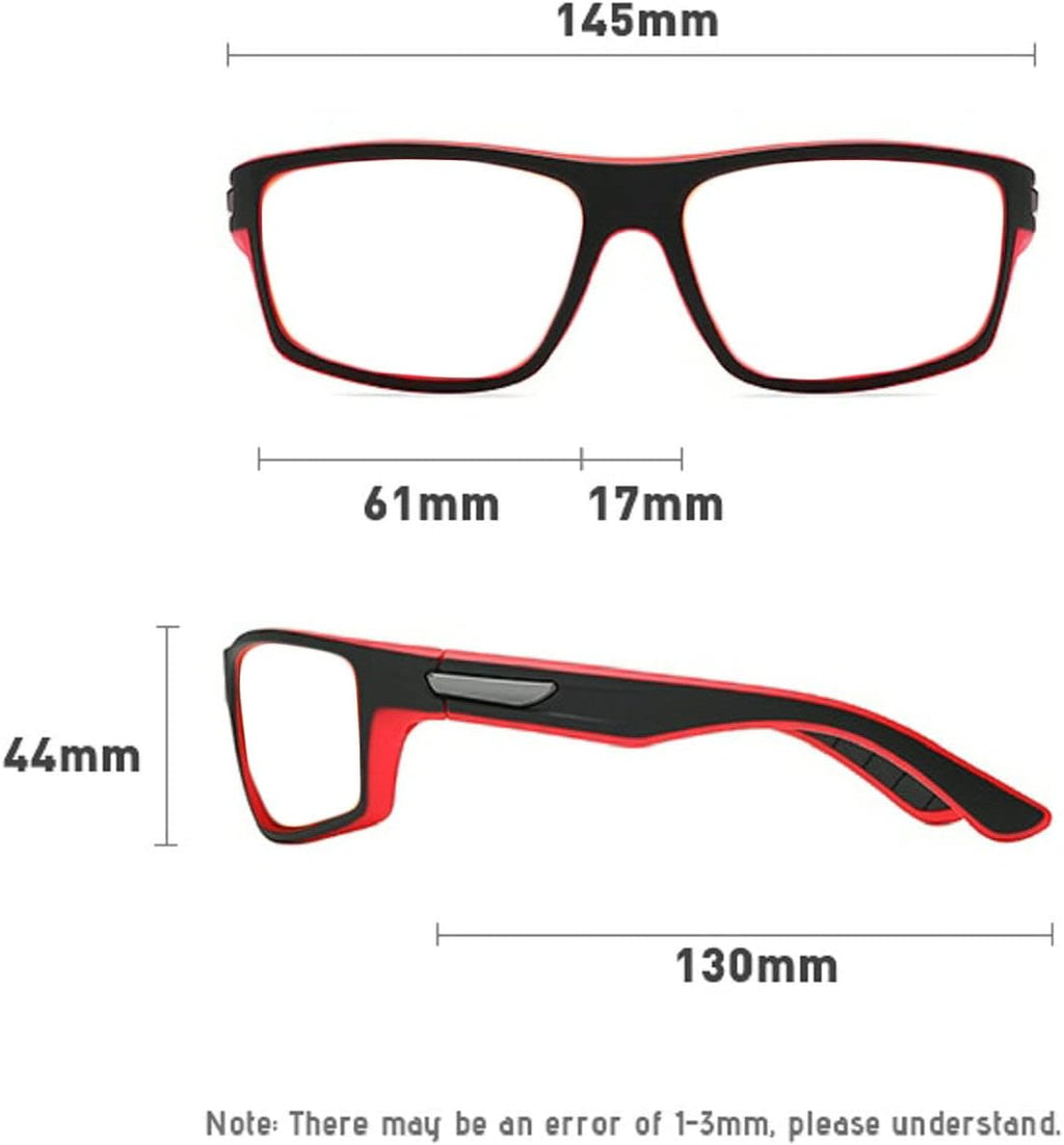 Wraparound full lens Safety Glasses with Readers photochromic Sport Magnifying Safety Reading Goggles for Men Women
