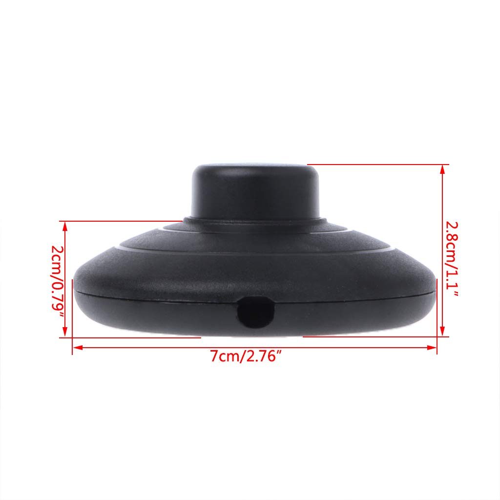 COPLKY Step On The Self-Locking Switch Foot Pedal Push Inline Lamp LED Light On-Off Control Lighting
