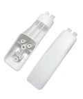2 Pcs WB07K10043 Range Oven Door Handle End Cap Replacement (White)