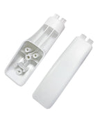 2 Pcs WB07K10043 Range Oven Door Handle End Cap Replacement (White)