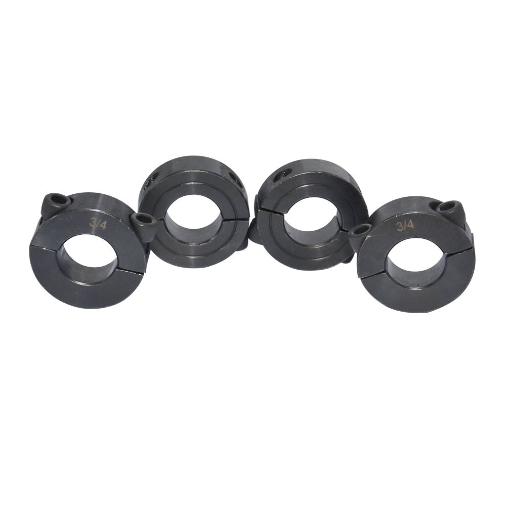 5/8" Bore OD 1-5/16" Shaft Collars Double Split Black Oxide Set Screw Style 4Pcs