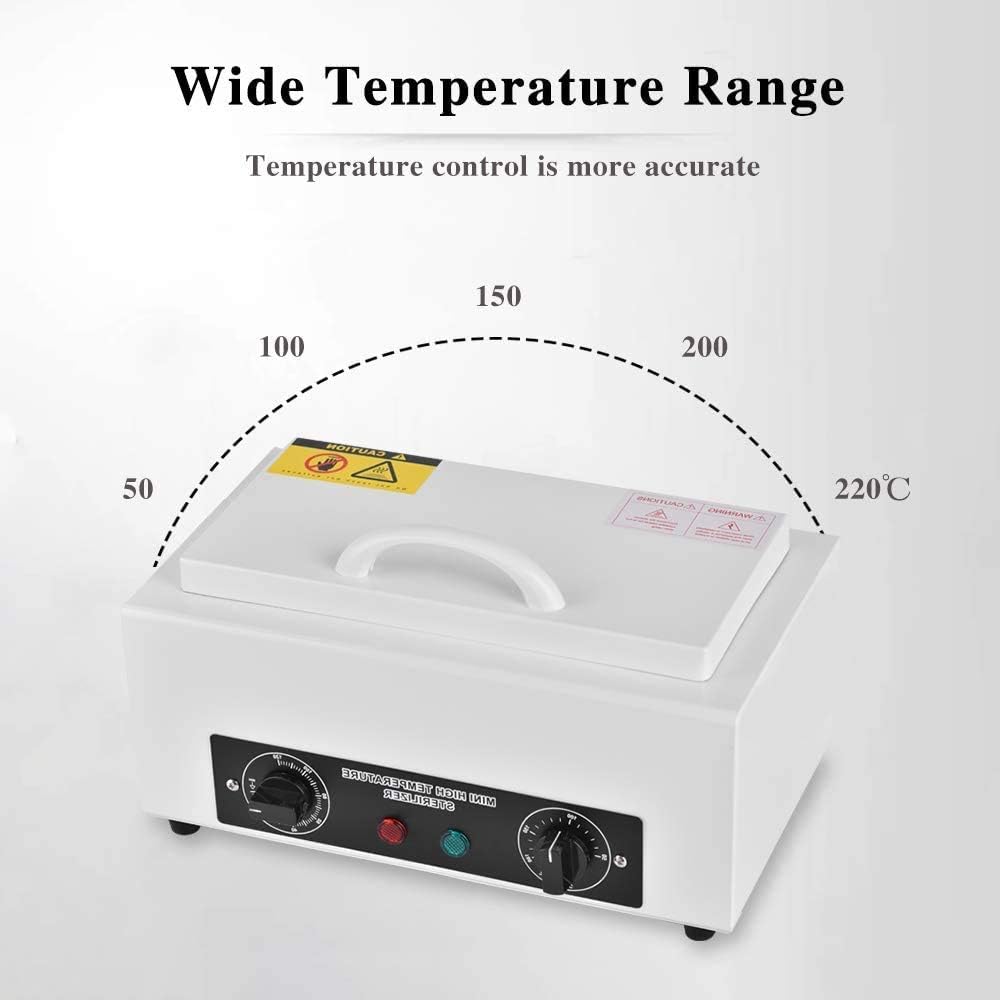 300W Heat Sterilizer NV-210 w/Timer Disinfection Box Manicure Pedicure SPA Salon Equipment for Sundry Beauty Hair