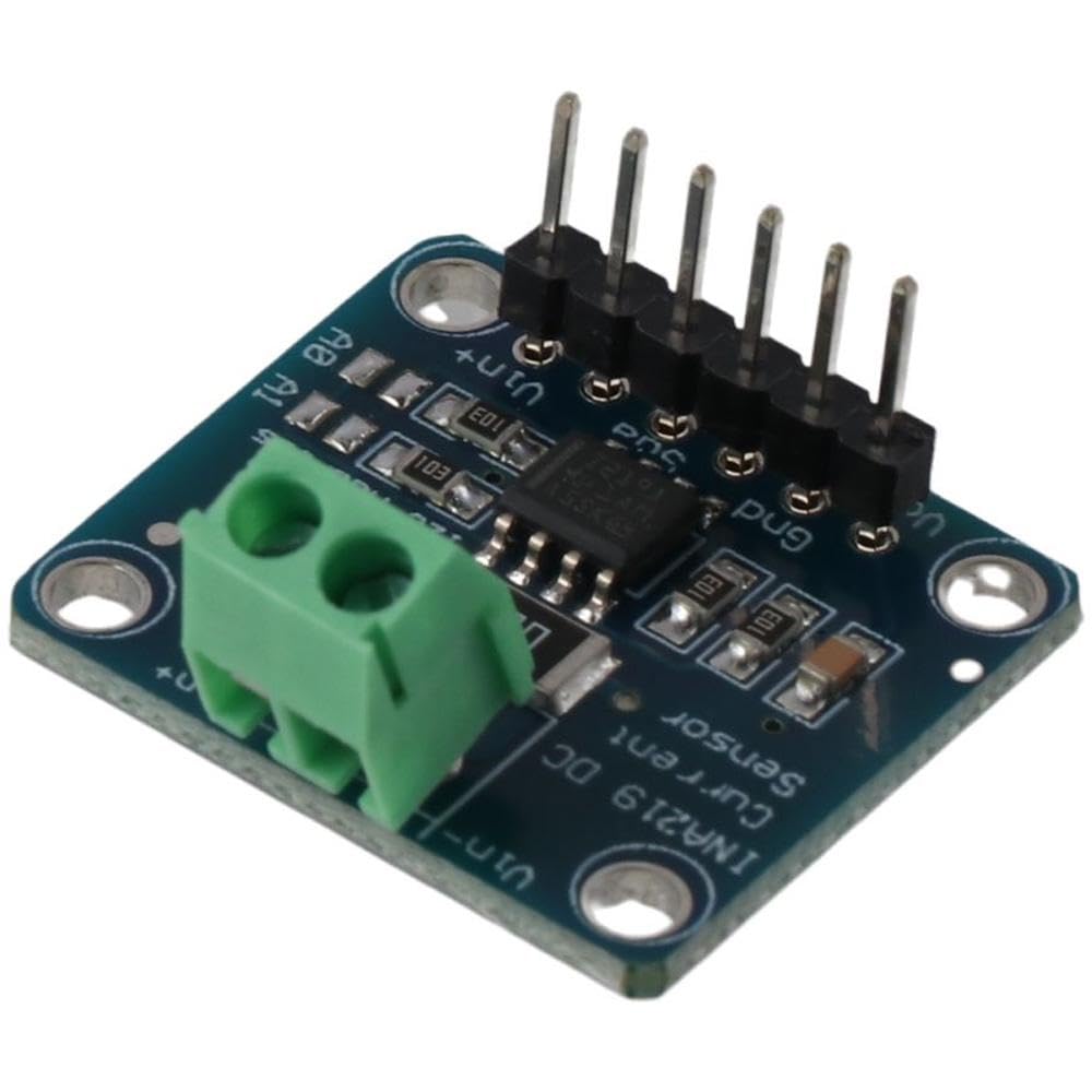 2Pcs INA219 I2C Interface, Bi-Directional DC Sensor, DIY Current Power Supply, Breakout Board Module Kit for Arduino Raspberry Pi, Blue