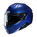 i91 Solid Modular Motorcycle Helmet with HJ-33 Pinlock Shield, DOT Approved (Semi Flat Metallic Blue, Medium)