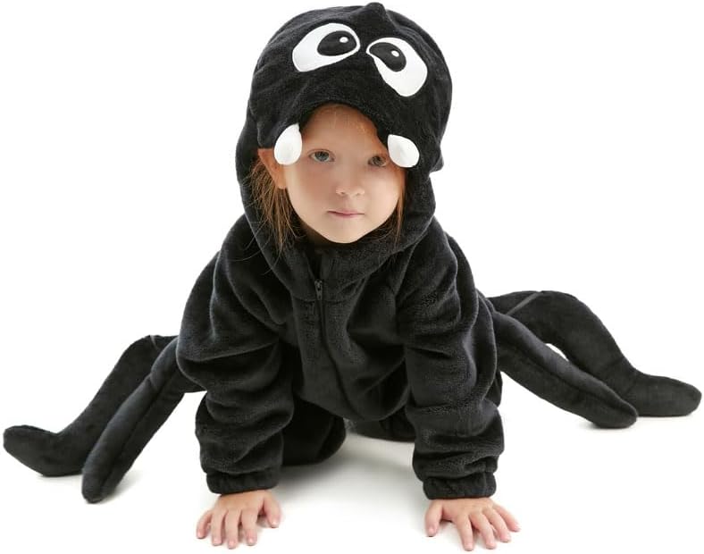 Baby Spider Costume Newborn, Infant and Toddler Boys Girls 0-4T | 90% Upgraded Flannel Fleece/ 10% Spandex, Versatile