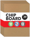 Chipboard Sheets 8.5 x 11 Inch 22pt Thick Chipboard Sheets Kraft Board Cardboard Sheets for Packaging Inserts