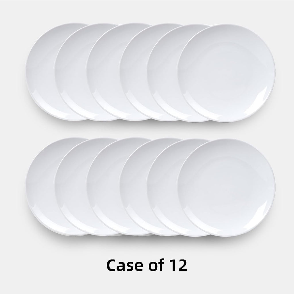 Stoneware Coupe Commercial Grade Dinnerware, Bright White, Plate 10.5", Case of 12