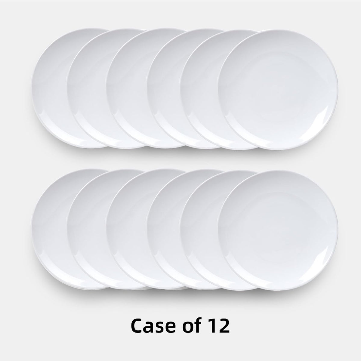 Stoneware Coupe Commercial Grade Dinnerware, Bright White, Plate 10.5", Case of 12