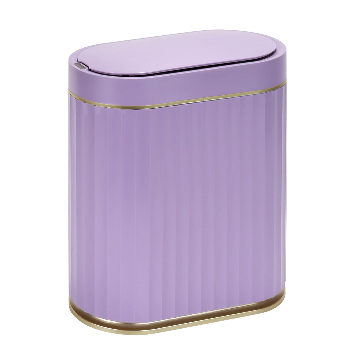 Bathroom Sensor Trash Can, 2 Gallon, Automatic Lid, Purple