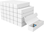 Trading Card Storage Box, 30-Pack 1100 Count White Corrugated Cardboard Box