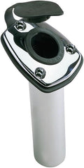 Perko 1205DP0CHR Angled Flush Mount Rod Holder, Chrome,Black
