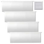 Chsoejuf 4 Pack Dryer Vent Flap Cover Replacement Exhaust Vent Covers Panel