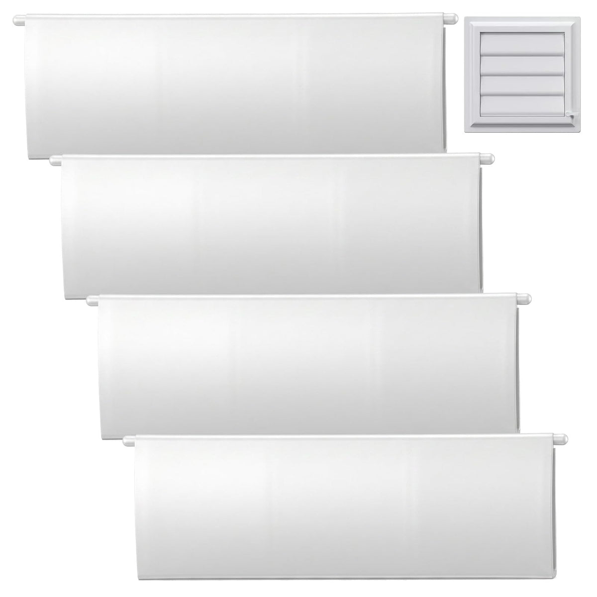 Chsoejuf 4 Pack Dryer Vent Flap Cover Replacement Exhaust Vent Covers Panel
