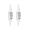 BBTUS 2Pcs 3/16" Plastic Panel Mounting Hose Barb Quick Connector Fittings