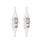 BBTUS 2Pcs 3/16" Plastic Panel Mounting Hose Barb Quick Connector Fittings