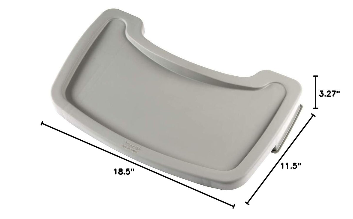 High Chair Food Tray, 19.5-Inch, Platinum