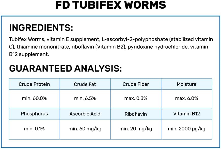 Bio-Pure Freeze-Dried Tubifex Worms, FD Treats for Tropical Fish, 0.18 oz (12g)