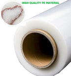 18" Stretch Wrap Film – 1200 ft, 80 Gauge Clear Plastic – Industrial Strength Shrink Wrap for Moving, Packing, Pallet