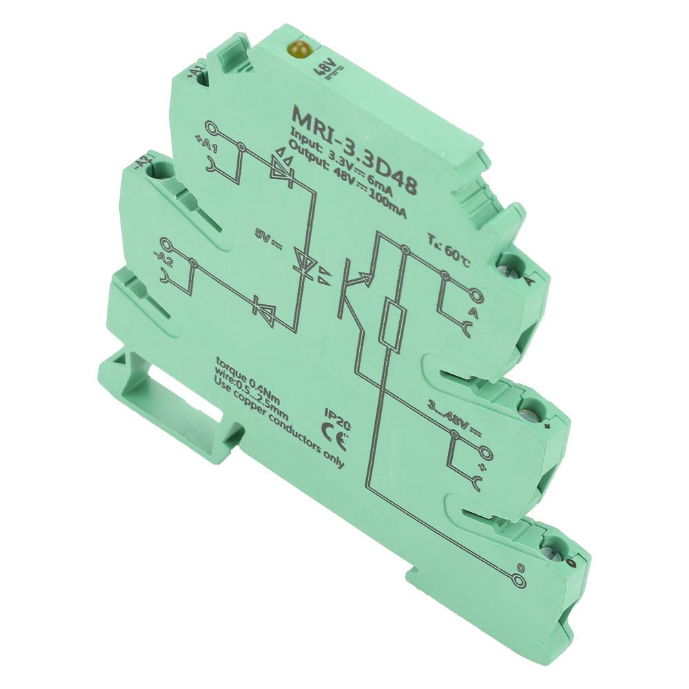 Optocoupler PLC Relay Module, 3.3V DC 6.2mm Ultra Thin