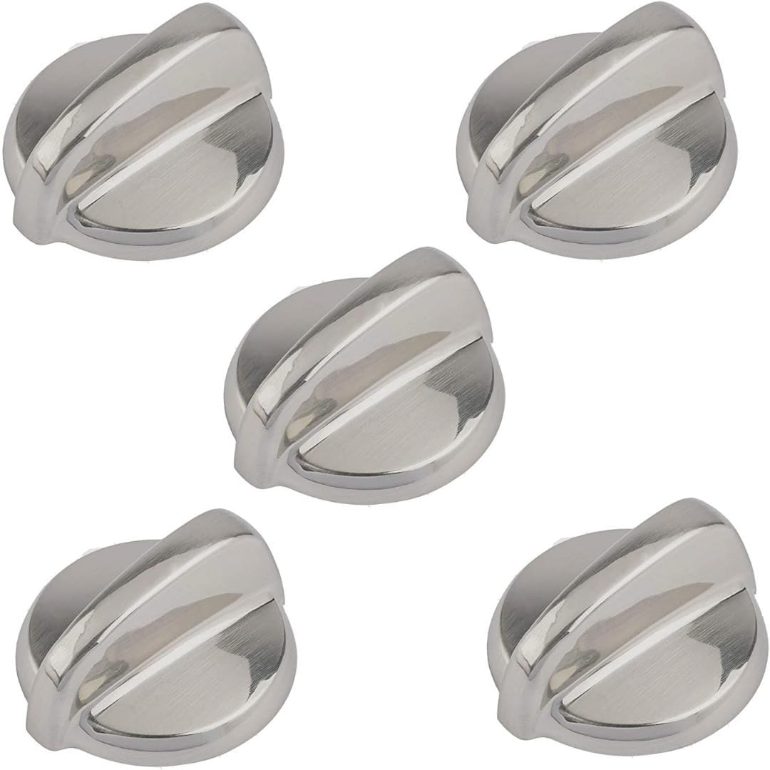 #US Replacement Parts 5 Burner Knob for GE JB700SN3SS JCBP820SR1SS JB740SPSS JB700SN2SS JSP42SN2SS (AikePart#29126-10418)