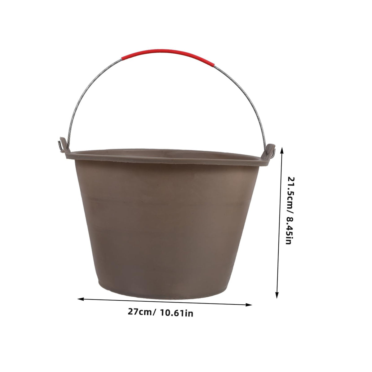 Sturdy Concrete Bucket Portable Empty Plastic Cement Pail Comfortable Handle