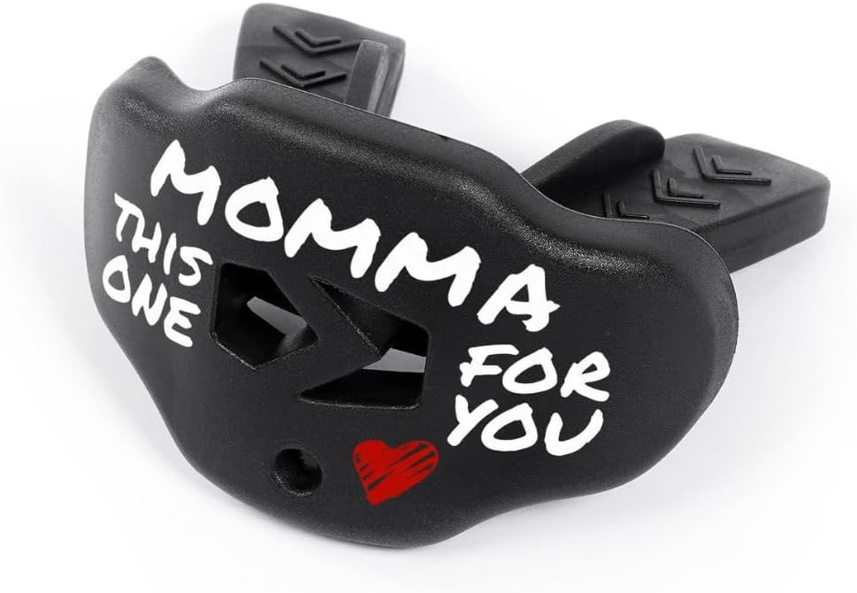 Football Mouth Guard - Youth Mouthguard with Strap - Lip/Teeth Protector Mouthpiece - No Boil - for Youth/Adults