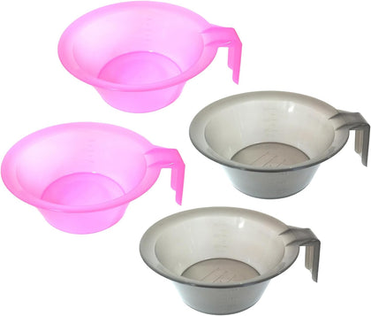 4 Pieces Hair Color Mixing Bowl Hair Color Bowl Hair Dye Bowl Applicator Bowl Plastic Color Mixing Tint Bowls Hair