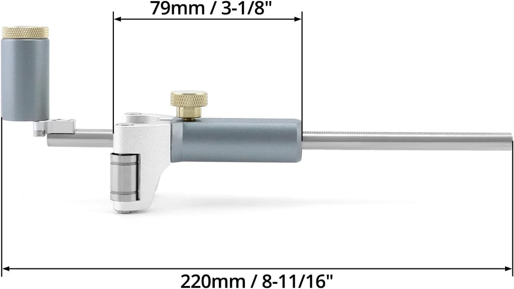 Wheel Marking Gauge, Multifunctional Woodworking Scribing Tool to Draw Arcs and Lines, Dual-purpose Scriber Parallel
