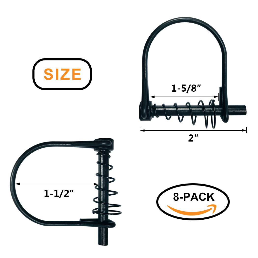 Highwild 8 Pack Silent Shaft Locking Pins with Spring for Hunting