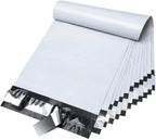 200-Pack White Poly Mailers Self Seal Shipping Bags, 2.5 Mil Tear Resistant Waterproof Envelopes, Opaque Mailing Bags