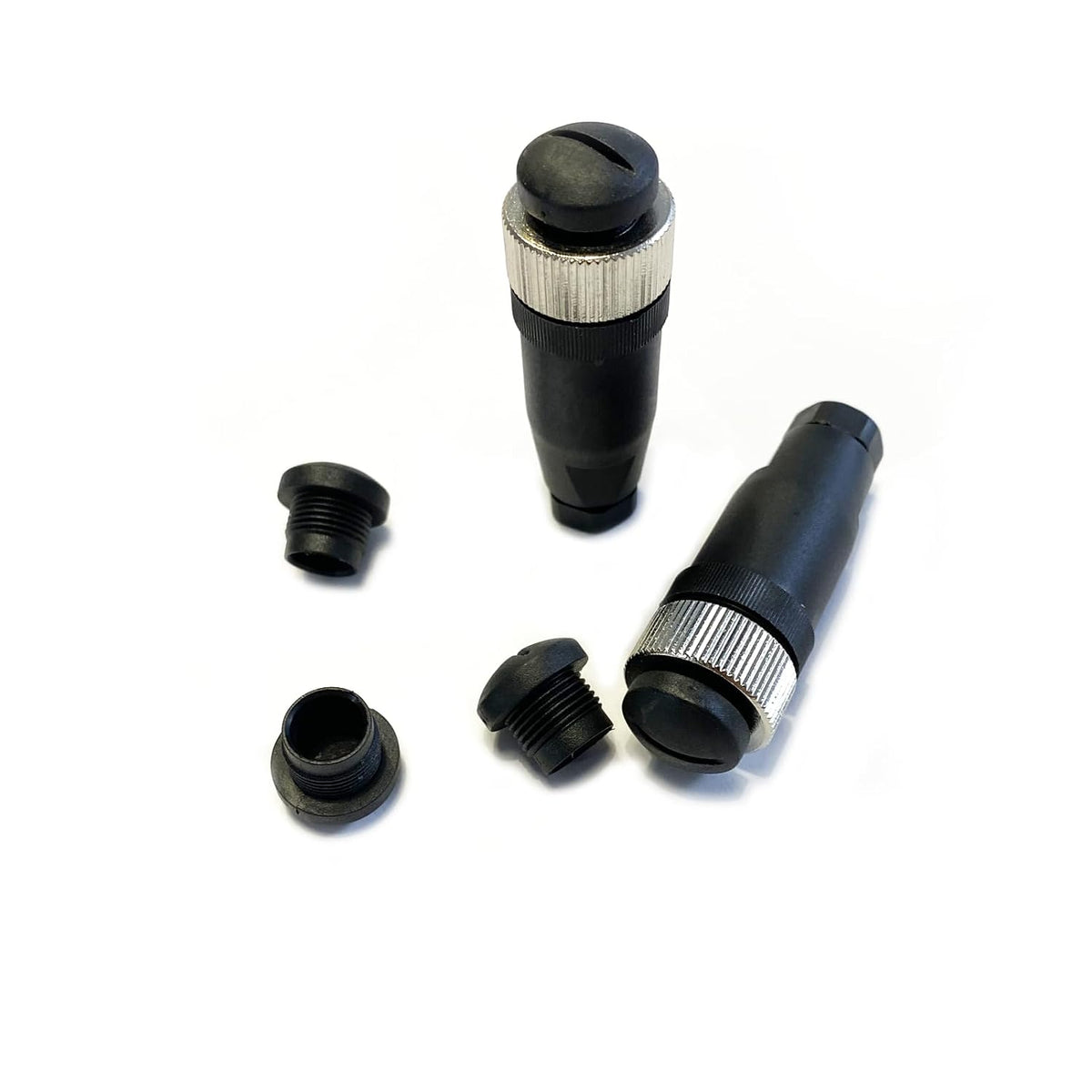 10 Pcs M12 Plastic Protective Cap, M12 Black Bolt Covers Screw Caps Assortment Kit for Panel-Mount Sockets