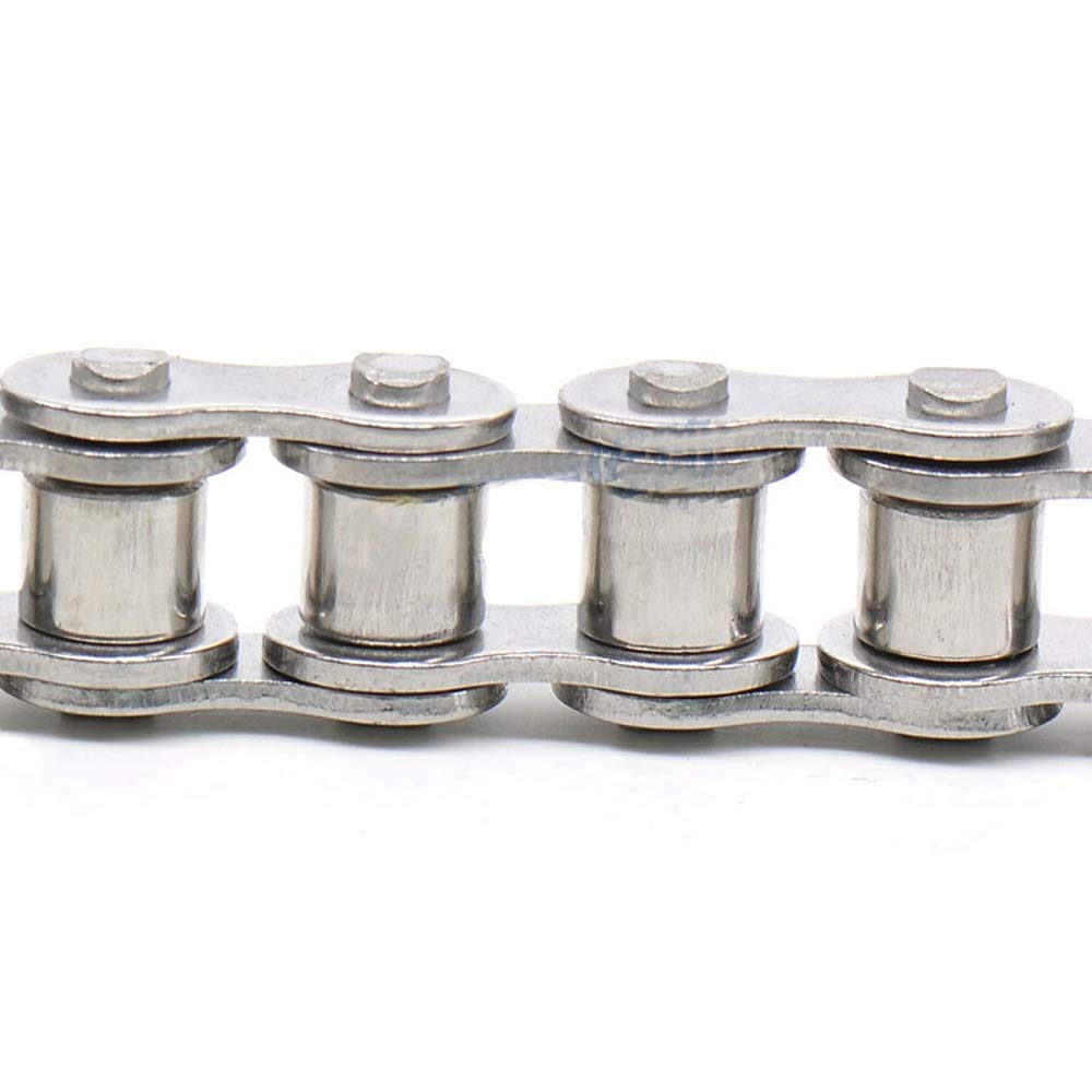 25# Stainless Steel Roller Chain Pitch 1/4" 04C Heavy Duty Roller Chain x1M (1 Meter)