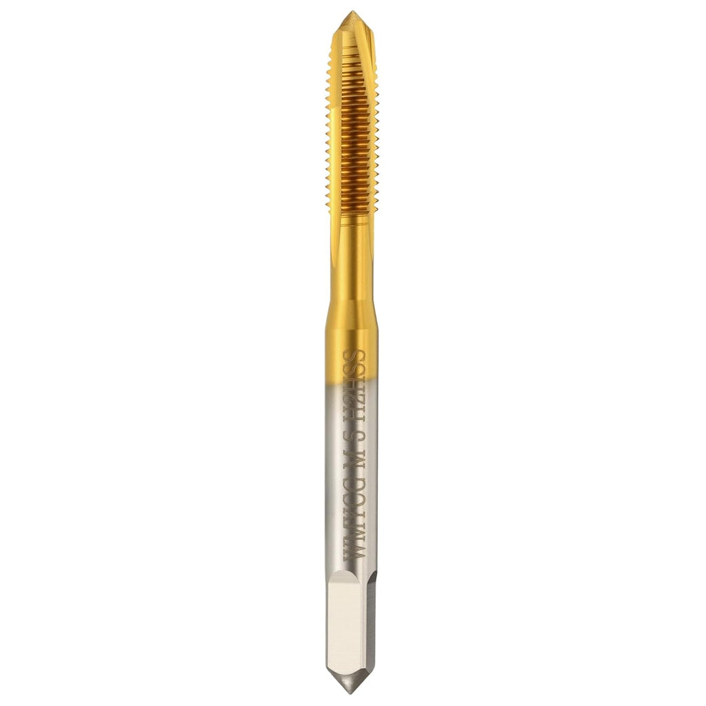 M5 x 0.8 Spiral Point Tap M2 High Speed Steel Titanium Finish