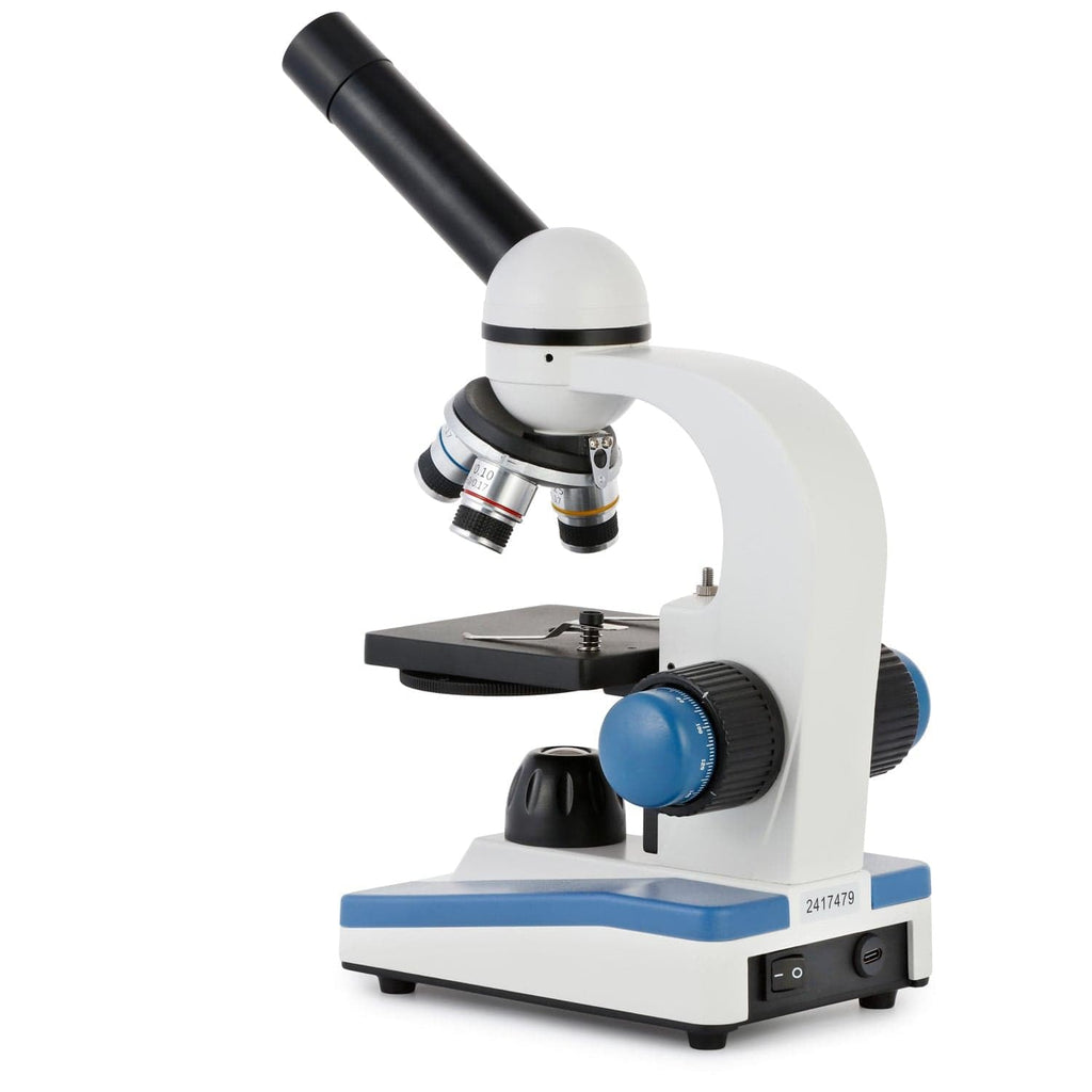 M150C1000X All-Metal Optical Glass Lenses Cordless LED | 40X-1000X Magnification Range Compound Biological Microscope