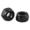 M5 Black Nylon Insert Lock Nuts, Stainless Steel 304 (18-8) Black Coating Lock Nuts with Nylon Insert, 100pcs