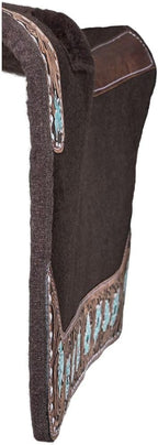 Floral Tooled Felt Saddle Pad