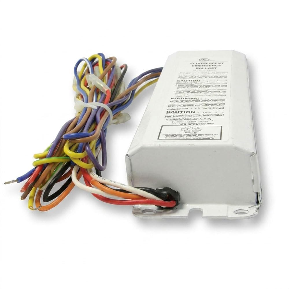 BatteryGuy DEB7 Replacement Fluorescent Emergency Ballast (700 Lumen Output) with LED Test Switch & AC Ourtput & Time