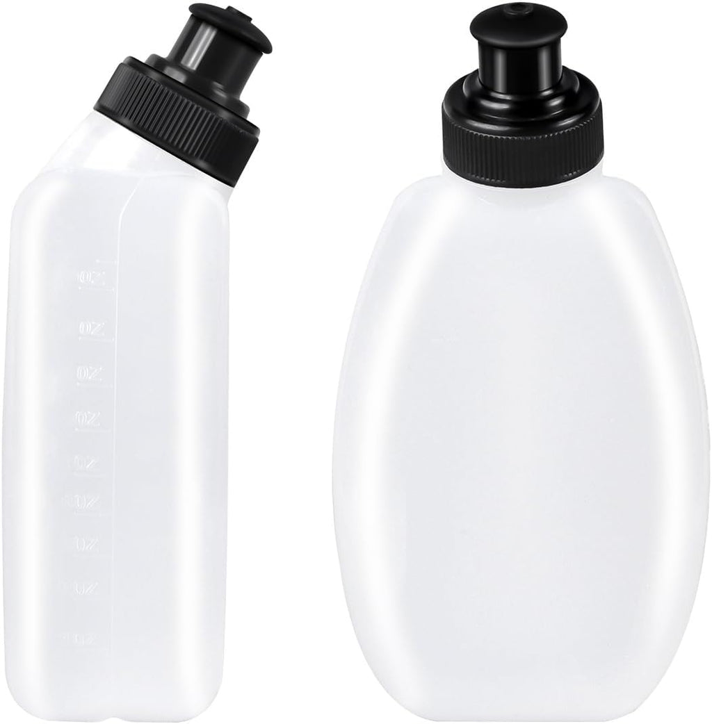 2x10oz BPA-Free Water Bottles for the Running Hydration Belt, Fuel Belts Replacement Bottle Set for Marathon Walking