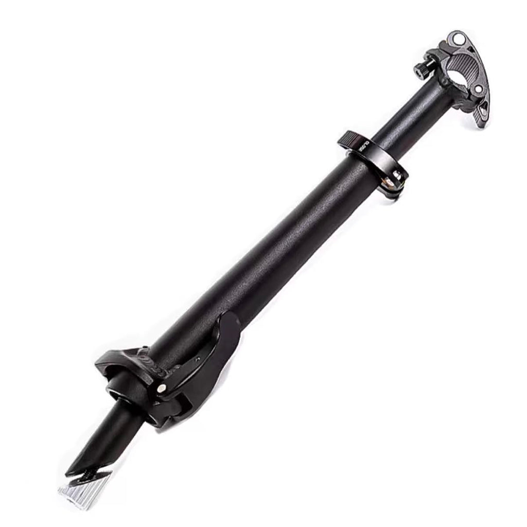 Left Folding Bike Stem 25.4mm with Teeth Adjustable Height Black