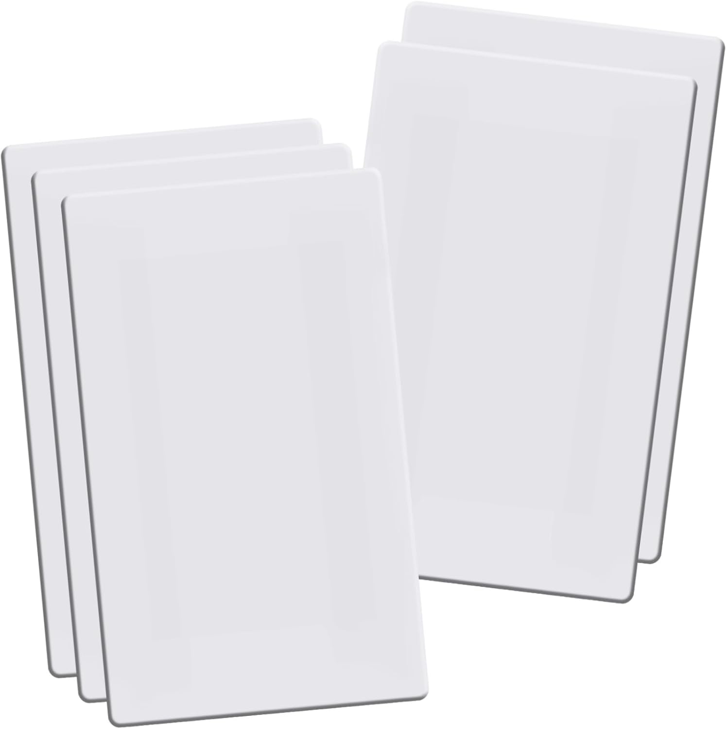 Screwless Blank Wall Plates, 1-Gang Child Safe No Device Outlet and Switch Covers, Standard Size 2.92" x 4.68" Hidden