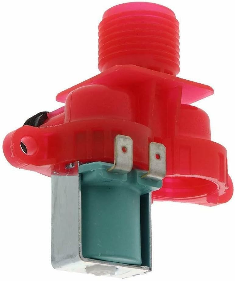 Washer Hot Water Inlet Valve Replaces For Maytag Bravos MVWX500XW0 MVWX500XW1 MVWX500BW0 MVWX500XL0 MVWX500XL1 MVWX500XL2 MVWX500XW2 7MMVWX500YW0 7MMVWX500YW1 MVWX500XW