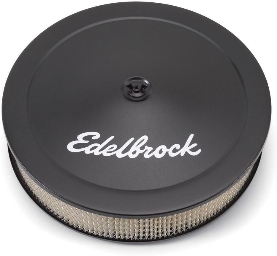 Edelbrock 1223 Pro-Flo Black Finish 3" Round Air Filter Element with 14" Diameter
